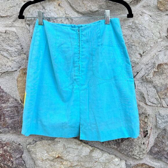 Vintage 70s Q - SKIRT Leon levin skort skirt size 2 - Picture 7 of 8